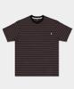 CAMEL WORK Hazel Stripe Pocket Short Sleeve T-Shirt (Black)