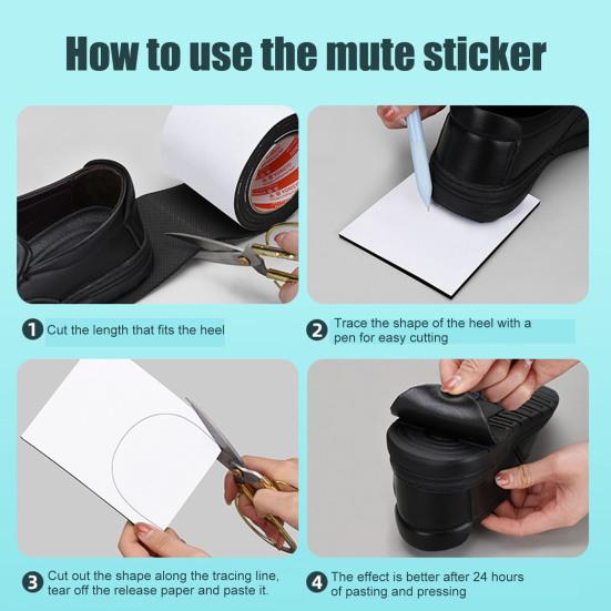 Протекторы для подошвы 6,6 фута Самоклеящиеся Текстурированные Накладки для подошвы Противоскользящие Накладки на подошву Предотвращают износ и шум для Высоких каблуков Кроссовок
