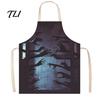 Novelty Barbecue Apron Halloween Butcher with Realistic Blood Stain, Washable Protective Work Apron, Creepy Horror Costume Prop for Cosplay
