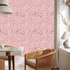 Rose Gold Coral, Red and White Leather Wallpaper 50x1000
