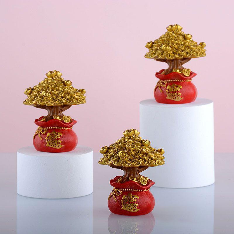 Wealth And Good Luck Feng Shui Money Tree Office Home Table Money Tree Decorations