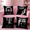 Vintage The C-Cure Rock Band Cushion Cover Plush Fabric Soft Double-Sided Printed Sofa Warm Winter Home Gift Pillow Cover