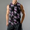 Мужская мода принтованный спортивный повседневный жилет без рукавов