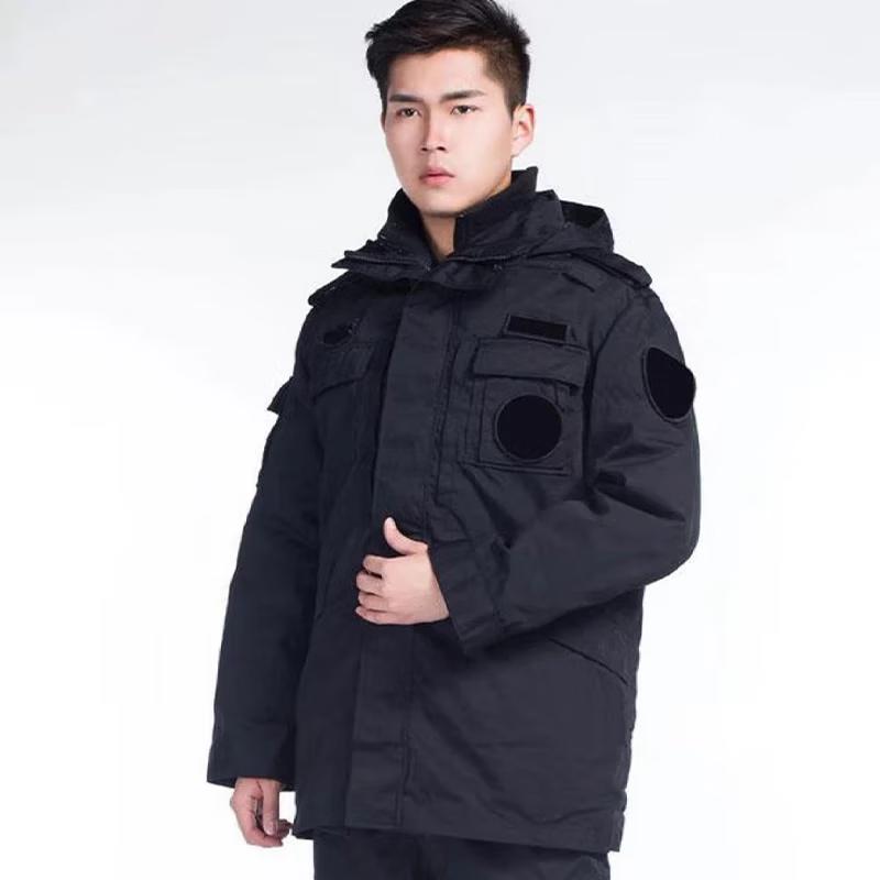 Зимнее пальто для охраны Zheng Zhan Hu с подкладкой