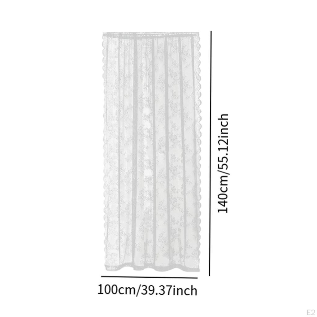 Панель для штор в стиле кантри с сеткой и вуалью для жилого помещения