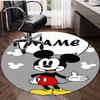 Personalized M-Mickey Round Chair Office Rug - Perfect for Mat, Office Chair & More - Ideal Gift for Birthdays and Holidays