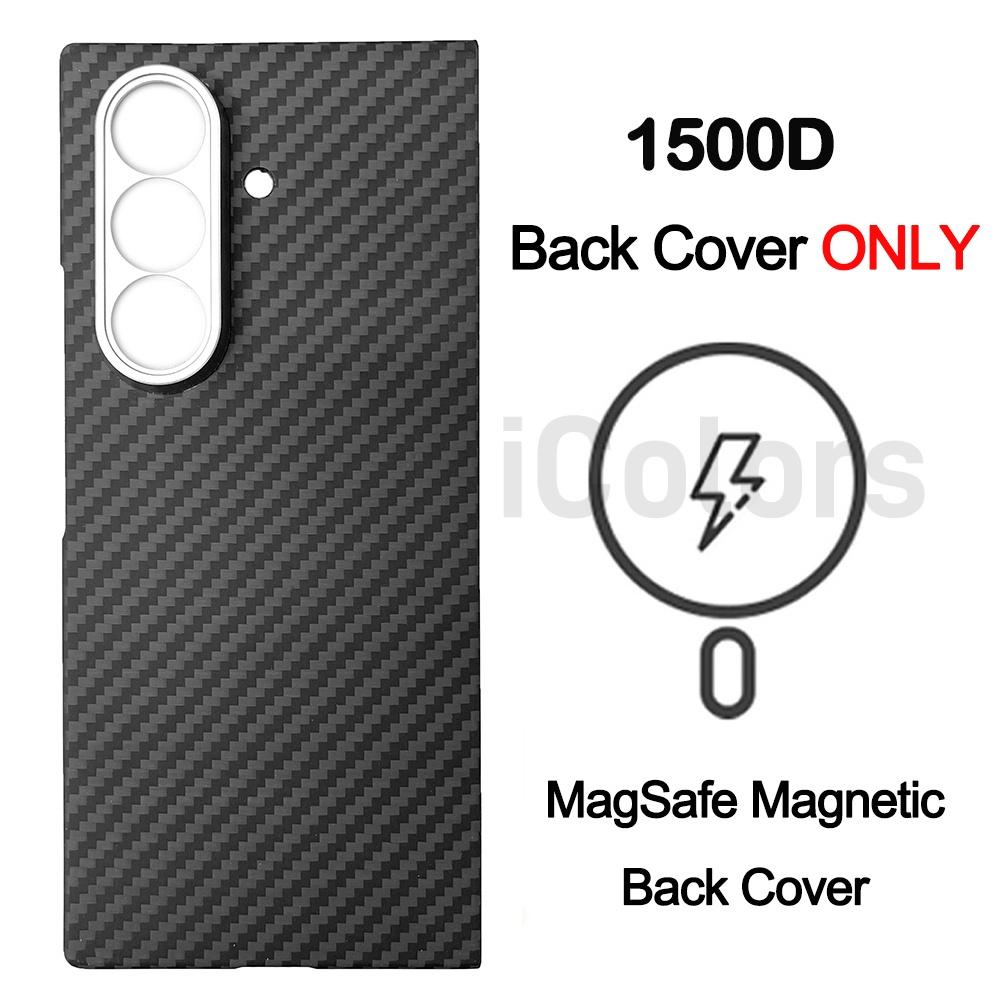 Magnetic Aramid Case For Samsung Galaxy Z Fold 7 Carbon Fiber Magsafe Case Magnetic Shell Cover Camera Lens Protection