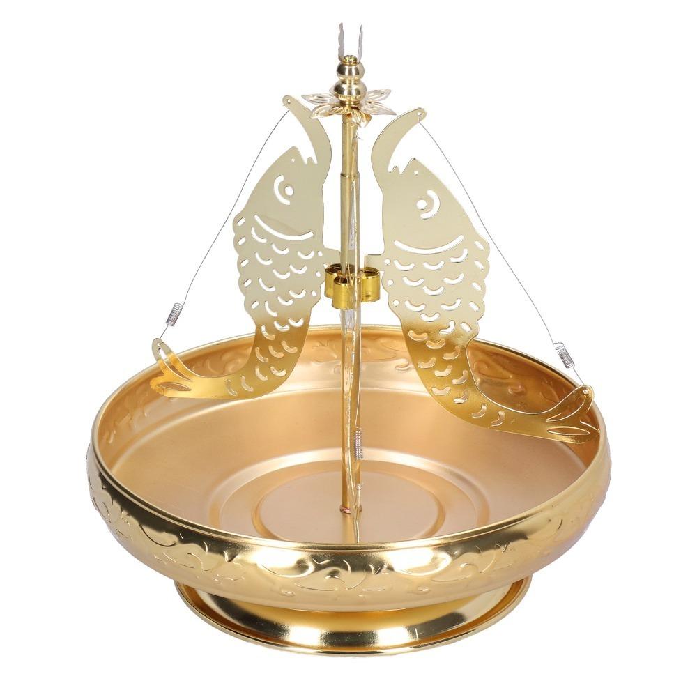 Golden Coil Incense Stand Stainless Steel Censer Support Easy Clean Incense Holder Yoga Space
