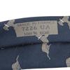 Used HERMES tie Animal motif silk Navy gray gray business