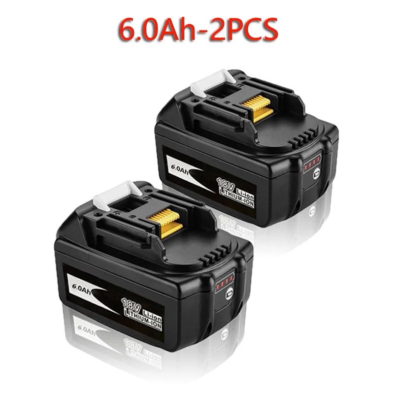 Для аккумулятора Makita 18 В 6,0 Ач 12,0 Ач аккумуляторная батарея для электроинструментов Makita 18 В сменный аккумулятор LXT BL1860B BL1860 BL1850 BL183