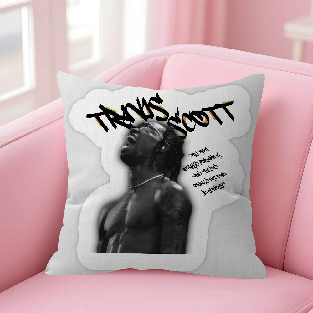 Рэпер TTravis ANIME SScott Чехол для подушки Декоративная подушка Диван Домашний декор чехол наволочки