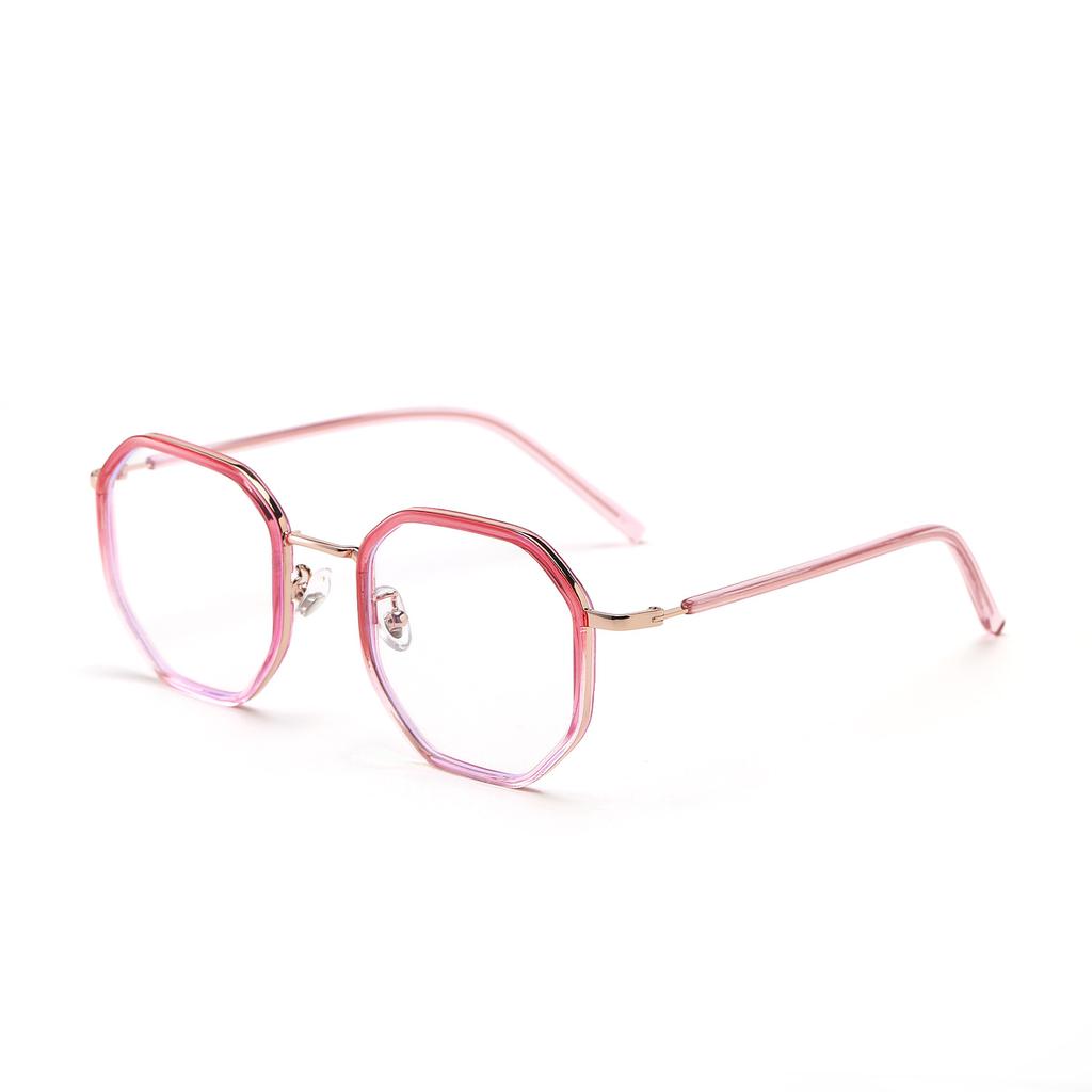 Очки 82038 Многоугольная Маленькая Оправа Студенческие Плоские Зеркала, Можно Комбинировать с Очками