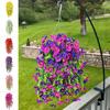 45 Mesh Wall Mounted Artificial Flower Silk Courtyard Rattan Simulated Flower