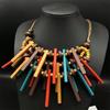 Vintage Bohemian Wood Necklace Fashion Multi Layered Branch Necklace European and American Exaggerated Color Necklace