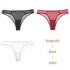 CINOON 3 шт./лот, новые трусики, женское кружевное нижнее белье, сексуальные стринги с низкой талией, прозрачные полые трусы, однотонное мягкое женское белье