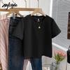 Женская футболка MJ STYLE из чистого хлопка с коротким рукавом