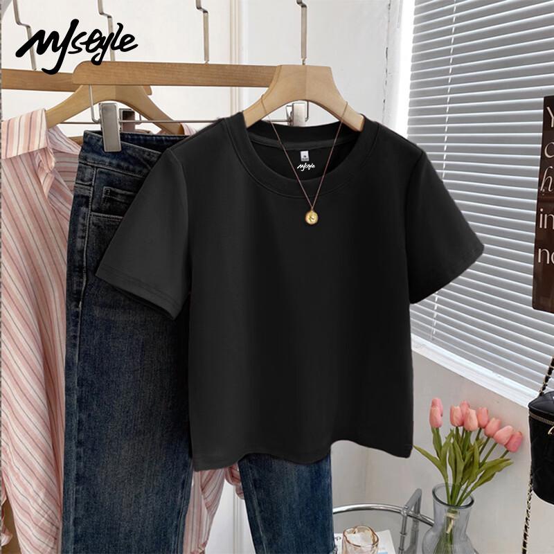 Женская футболка MJ STYLE из чистого хлопка с коротким рукавом