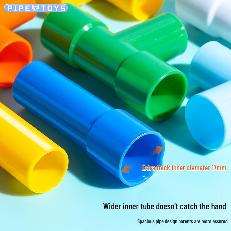 Interlocking Water Pipe Building Blocks: Early Education Puzzle Toys for Kids