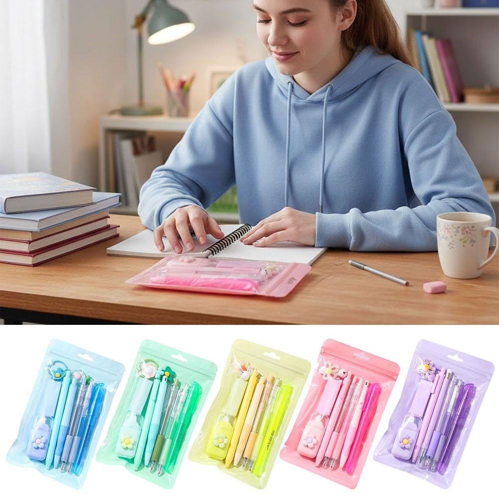 8-in-1 Gel Pen Macaron Color Highlighter INS Eraser  Students Gift