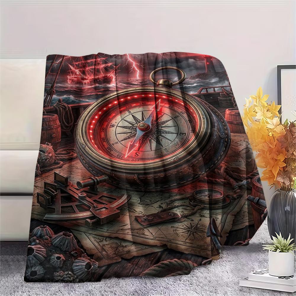 mechanical navigation elementsPrint Flannel Blanket,High quality Comfortable for All Seasons,Home Decor,Warmth and Comfort,Perfect for Christmas Gifts