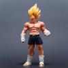 Double Head GK Vegeta Goku Muscle Statue Anime Figure Model