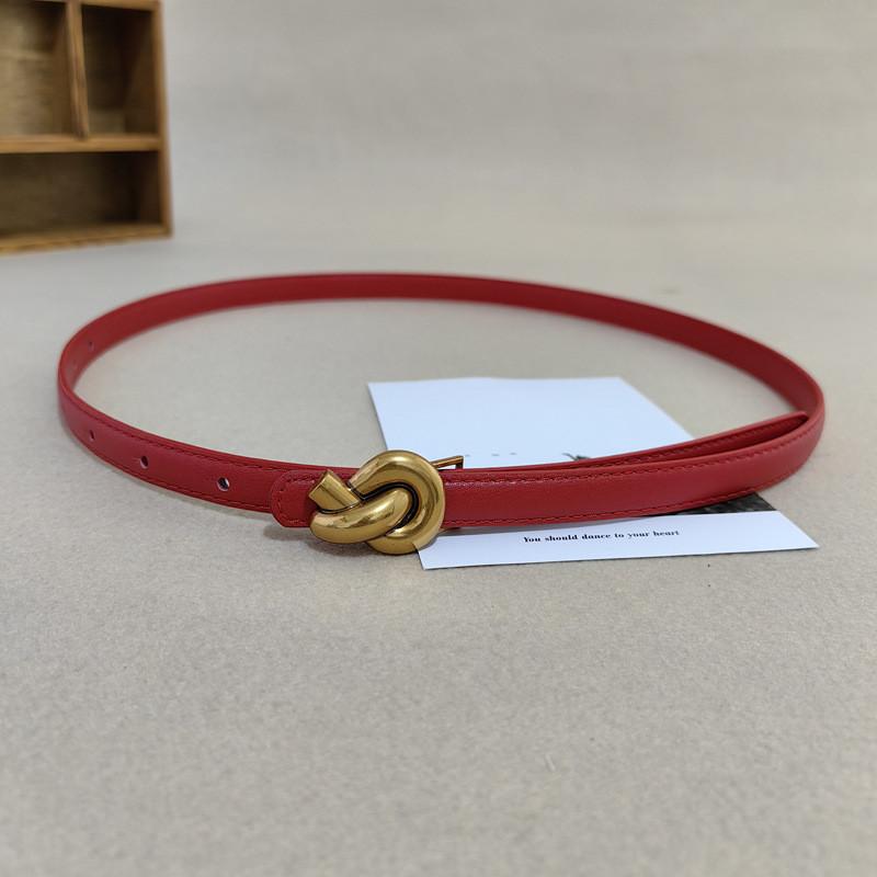 Waist Leather Handmade Belt For Women With Alloy Fastener For Trendy Casual Wear