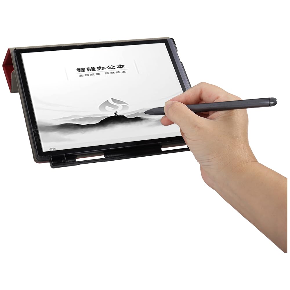 Защитный чехол Mingfeng, совместимый с планшетом iFLYTEK AINOTE Air 2, тройной складной чехол-подставка из кожи для ридера, офисный блокнот с дизайном слота для ручки