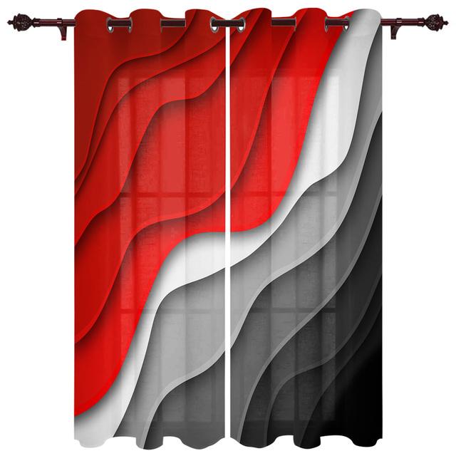 Оранжево-серые градиентные геометрические абстрактные оконные шторы для гостиной, роскошные оконные шторы для спальни, кухни