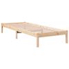 VidaXL Cadre de lit extra long sans matelas 90x210 cm bois massif pin, lit, meuble de chambre, lit en bois, lit simple, 852402