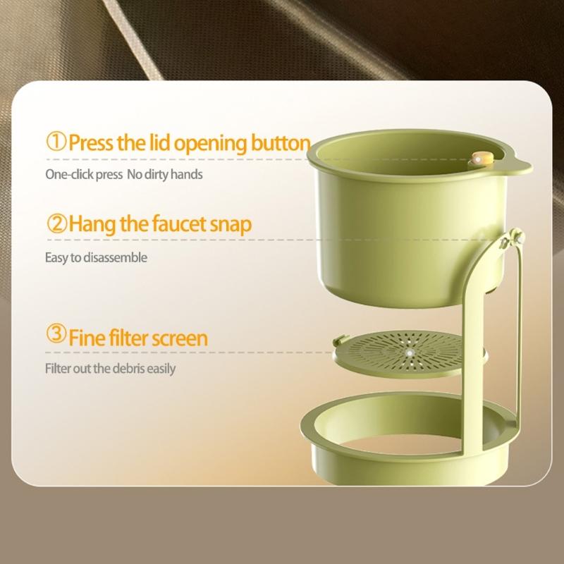 Minimalists Sink Attachments Organizers Tap Hanging Basket Filter Tray For Kitchen And Multipurpose Draining Solution