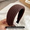 Корейская вязаная повязка на голову с косами для женщин – Элегантный осенне-зимний аксессуар для волос