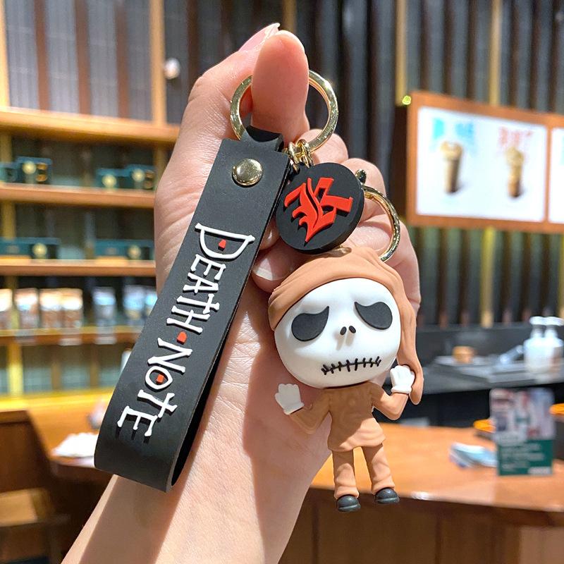 Christmas Eve Horror Halloween Keychain Pumpkin Man Skull Cartoon Doll Car Key Party Gift Pendant