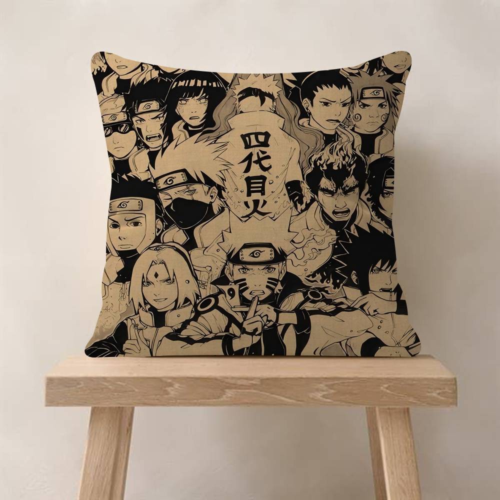 Anime Nnarutoss Pillow Cushion Cover Pillowcase Living Room Sofa Home Decor Customized