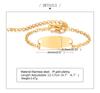 Personalized Name Bracelet for Li,Stainless Steel Bar ID Bracelets,Customized Hand Chain Stainless Steel Jewelry