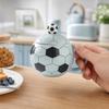 Спортивная тематика, Кружка для футбольного кубка с крышкой, 400 мл, Керамическая кофейная кружка в форме футбольного мяча в подарочной коробке, Керамическая посуда для дома и офиса, Подарок для фаната