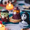 Мягкие Игрушки-Антистресс Хэллоуин Сжимаемые Игрушки для Снятия Стресса Пузырьковые Pop Фигурка Тыквы Призрака Милая Игрушка для Интерактивной Детской Настольной Декорации Классной Комнаты