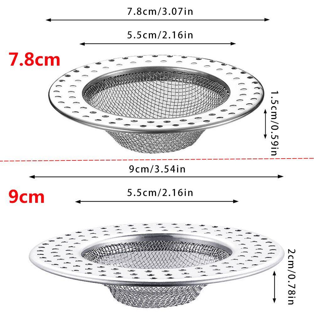 Stainless Steel Hair Clean Up Sewer Anti Clog Mesh Trap Waste Catcher Sink Strainer Drain Filter