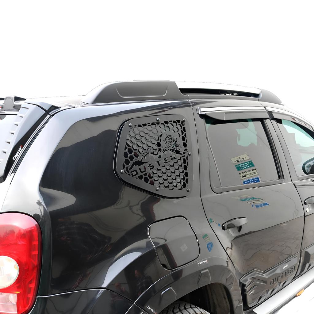 Для Dacia Duster I Metal Window Kit Exterior Accessories для Duster 2 шт. Black Window Cover 2010-2017 Years Off Road Accessories