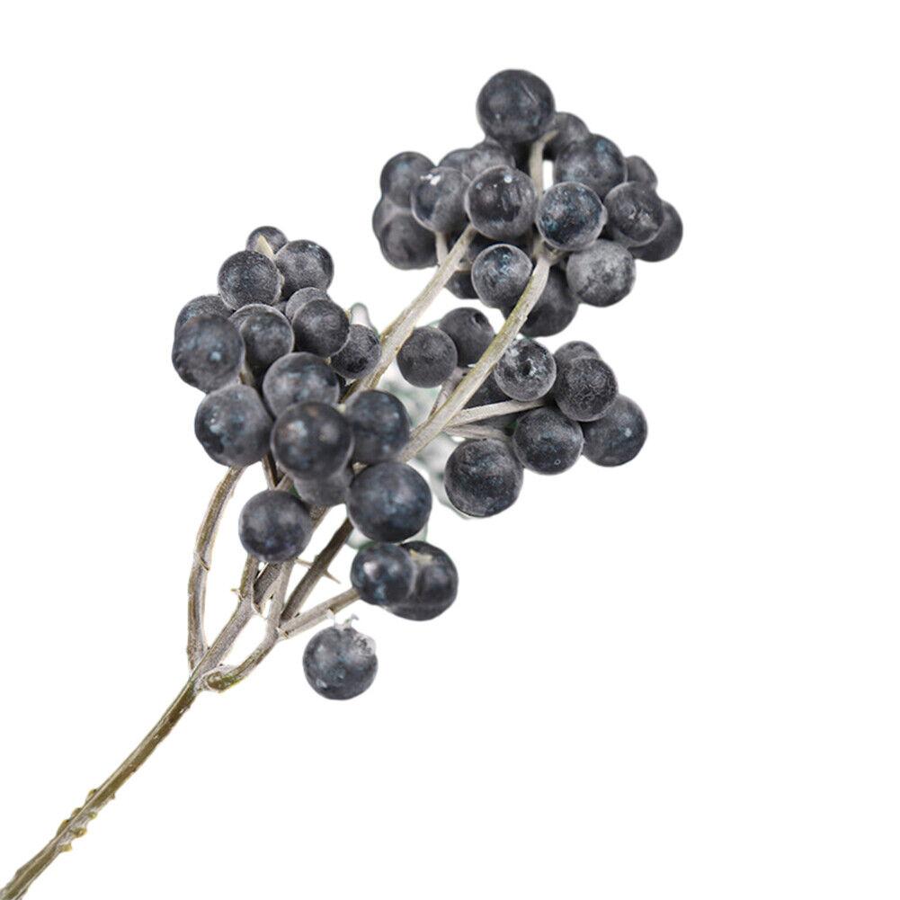 10 шт. искусственных стеблей ягод, рождественские ягодные палочки, декоративные ветки ягод