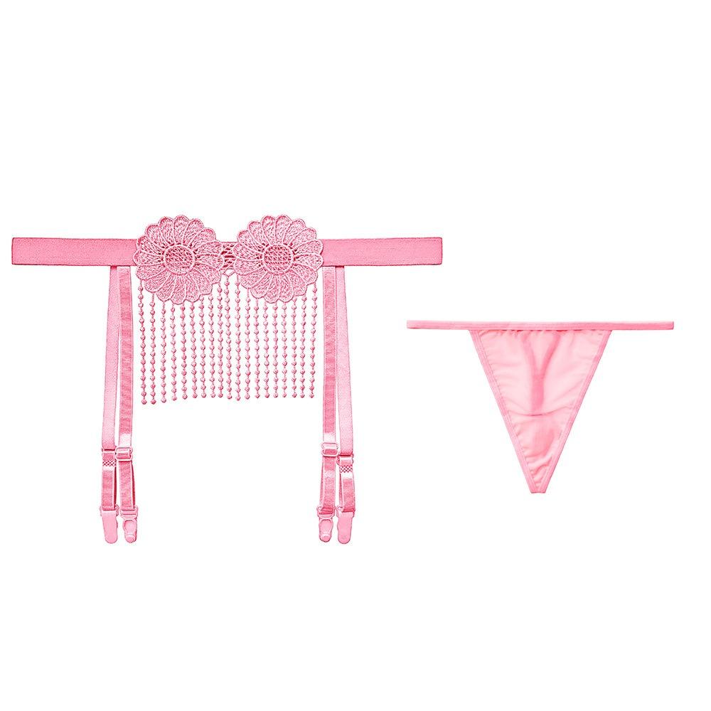Носки с кисточками для чулок Flirting Tassel, полые, перспективные, черные, шелковые, соблазнительные, сексуальные, для ног, обтягивающие, раздельные, с подвязками 2071