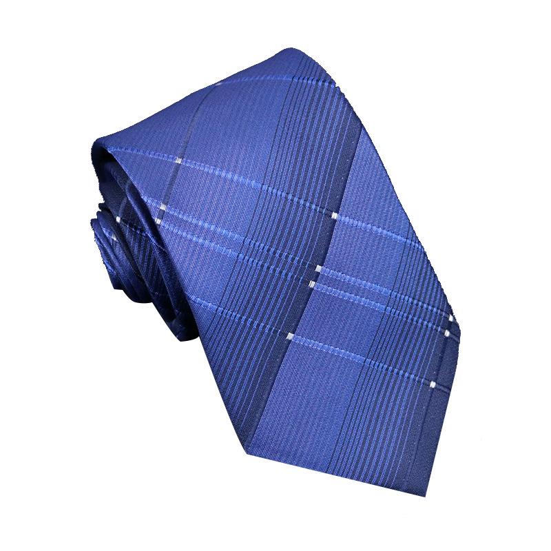 Men'S Tie Business Shirt, Striped Security Professional Dress Plus Logo8Cm Hand-Typed