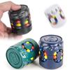 Вращающаяся красочная игрушка в виде банки с фасолью, снятие стресса, образовательная головоломка, сенсорная бусина