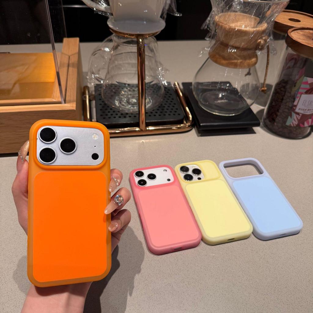 Trendy Silicone Ice Cream Jelly Case: iPhone 17 Pro Max & 16 Compatible, Anti-fall Protective Cover.