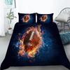 Football Bedding Set For Teen Boys Sport Duvet Cover Set Football Theme Bedding Set Double Queen King Size Polyester Qulit Cover