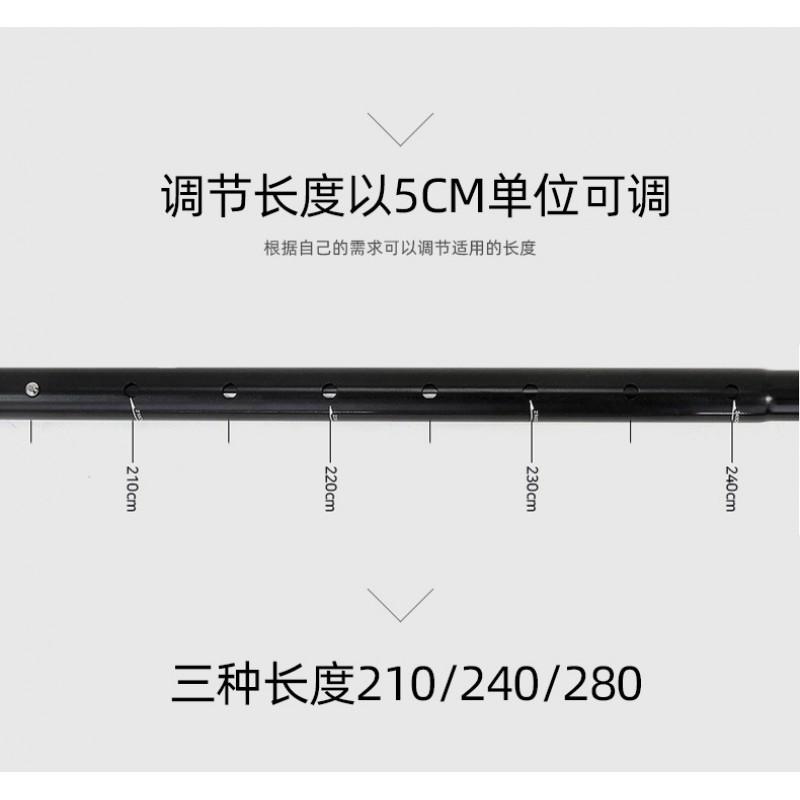Heavy Duty Aluminum Telescopic Pole Outdoor Canopy Tent Shelter Camping Sunshade Support Rod