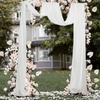 Wedding Arch Chiffon Drape Arbor Drapery Reusable Trendy Backdrop Curtain for Ceremony