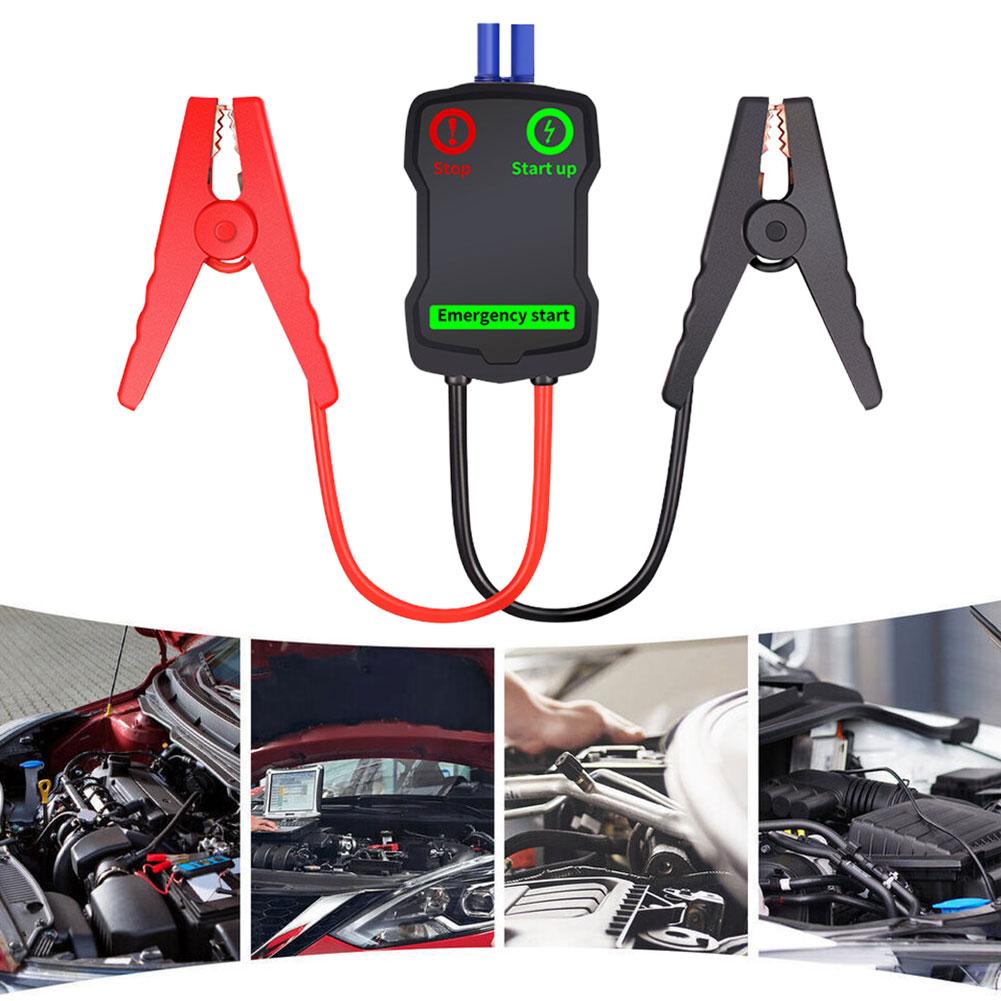 Автомобильный пусковой кабель-зажим для аварийного автомобильного аккумулятора, интеллектуальные зажимы типа «крокодил», красно-черные зажимы для пускового устройства 12 В