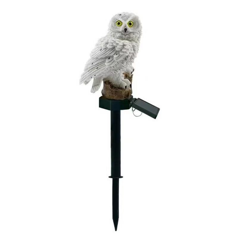 White Owl LED Garden Stake Lights - 2 Pack