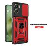 Для Motorola Moto G06 4G Чехол Противоударный Броня с Кольцом-Держателем Чехлы Для Moto G06 G 06 MotoG06 4G Сдвижная Защитная Крышка для Объектива