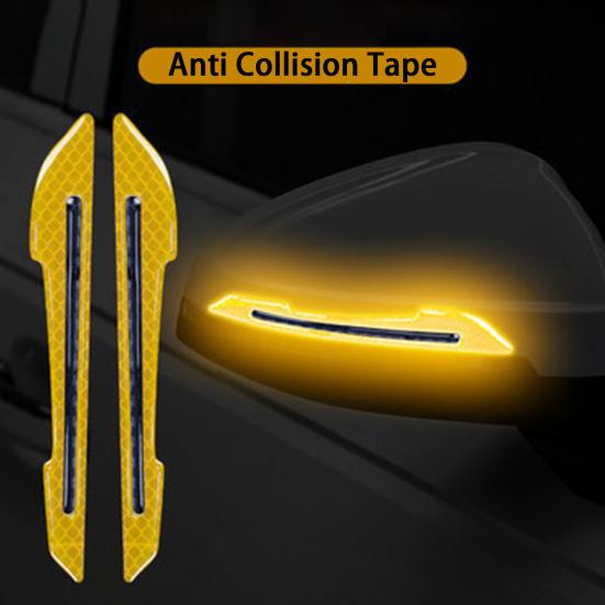 1 пара накладок для предотвращения столкновений, боковое крепление на зеркало заднего вида, светоотражающий автомобильный Стайлинг, авто
